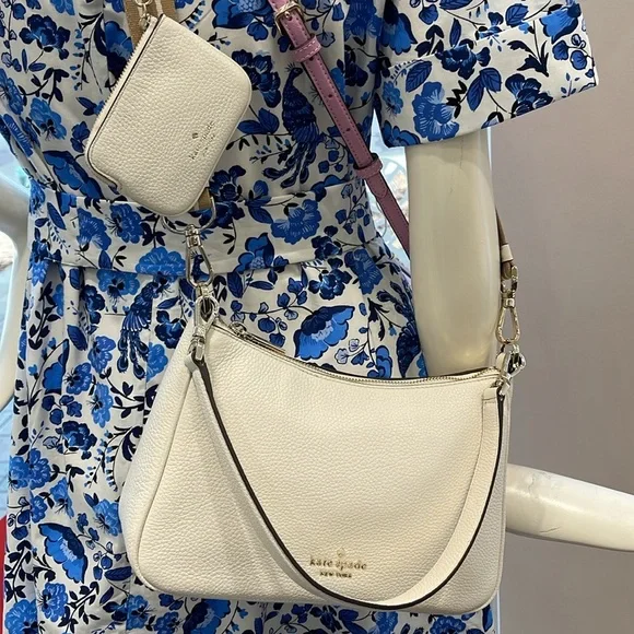 Kate Spade Rosie Shoulder Bag With Tech Attachment AirPod 
Parchment 
NWT - Picture 7 of 16